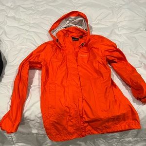 EUC Marmot Allweather Rain Jacket, Orange, Size M